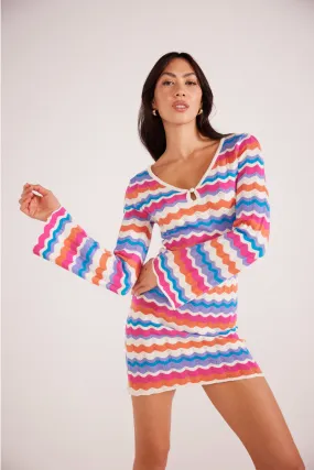 Wilma Pointelle Knit Dress