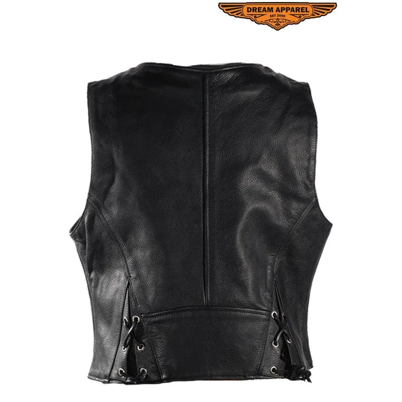 Womens Vest With Zipper & Gun Pockets