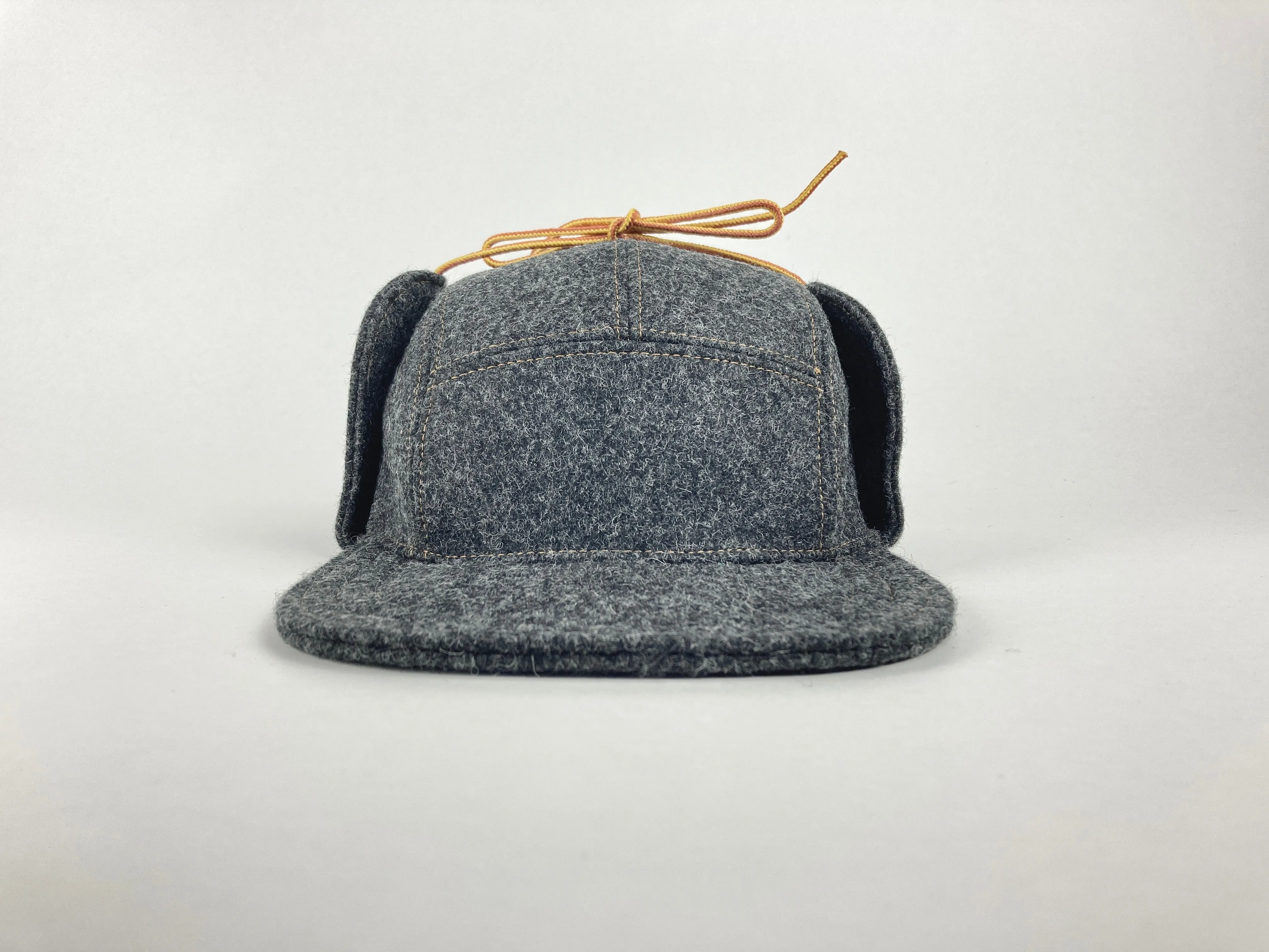 Wool Flap Cap - Charcoal Gray