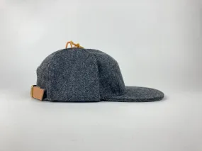 Wool Flap Cap - Charcoal Gray