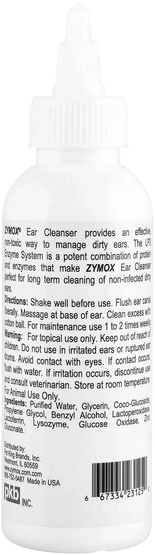 ZYMOX Ear Cleanser, 4 oz Bottle