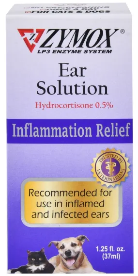 Zymox Ear Solution Inflammation Relief, 1.25 oz