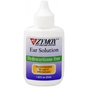 Zymox Ear Solution without Hydrocortisone for Dogs & Cats, 1.25-oz bottle